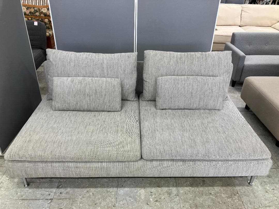 IKEA　3人掛けソファ　セクション　ソーデルハムン　グレー