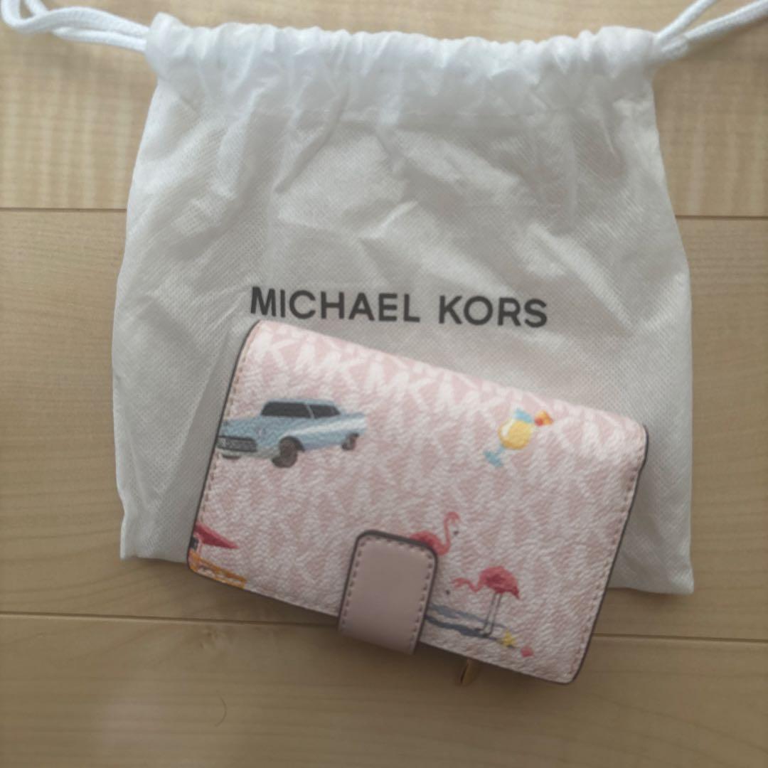 MICHAEL KORS 二つ折り財布 ピンク