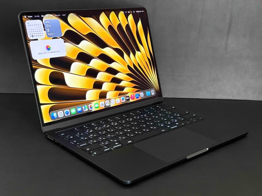 【美品】MacBook Air （M2, 2022）13.6㌅ 元箱 人気色