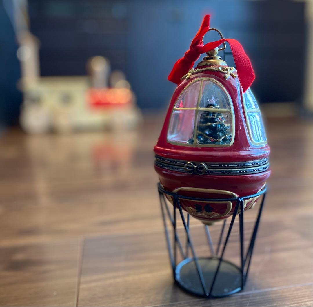 ミスタークリスマス　エアルームミュージックボックス　エッグ