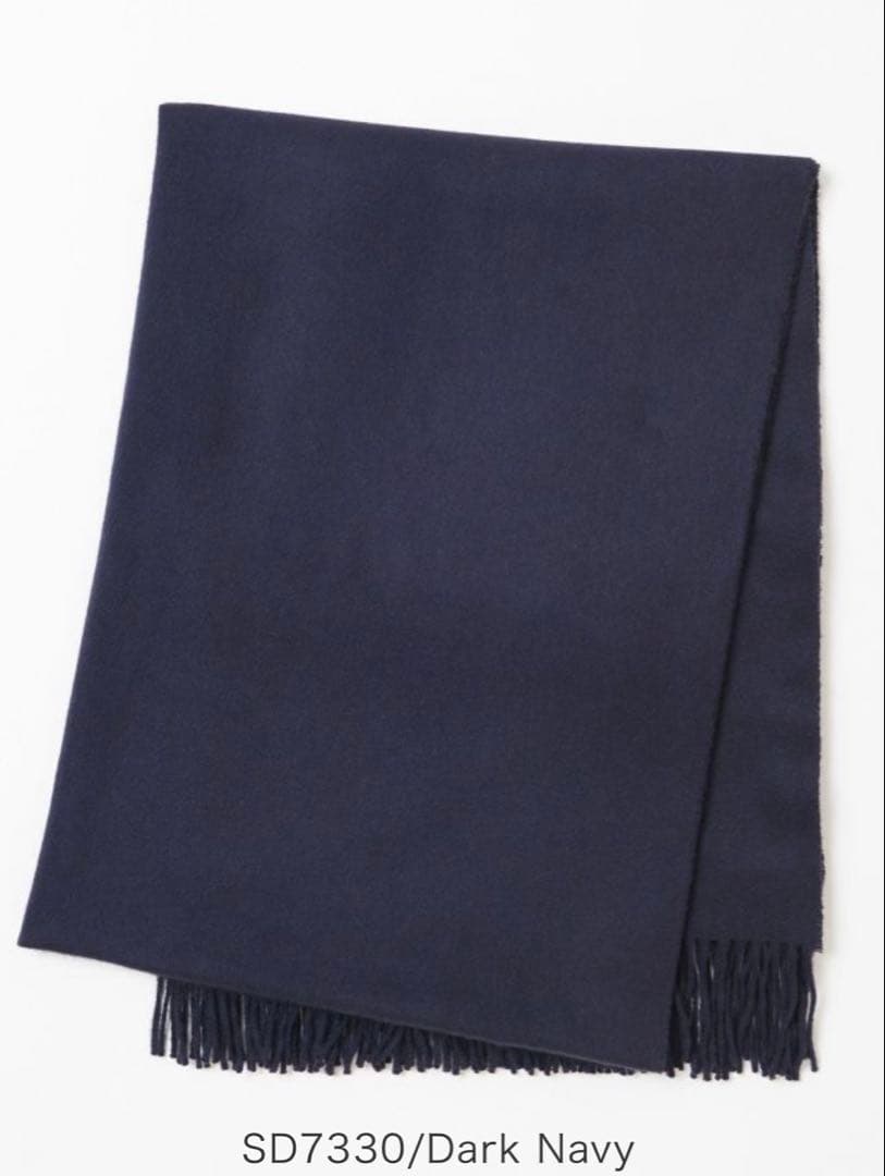 【m】美品 ジョンストンズ カシミヤ100％ 大判マフラー