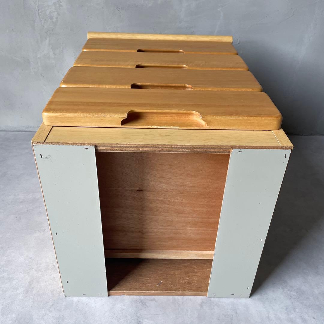 木製 4段チェスト 小さめ箪笥 サイドボード　ナイトテーブル 小抽斗　ナチュラル