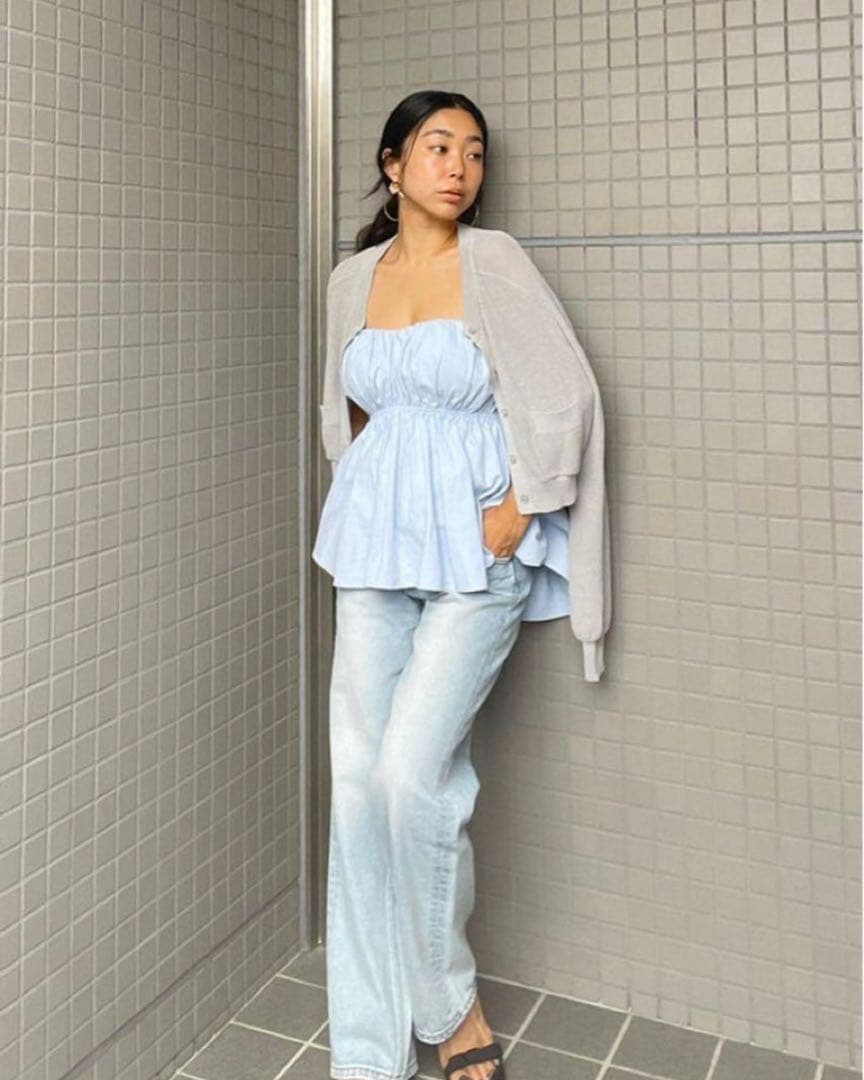 【シールームリン】ウエストShapeパッドinベアトップ ホワイト M