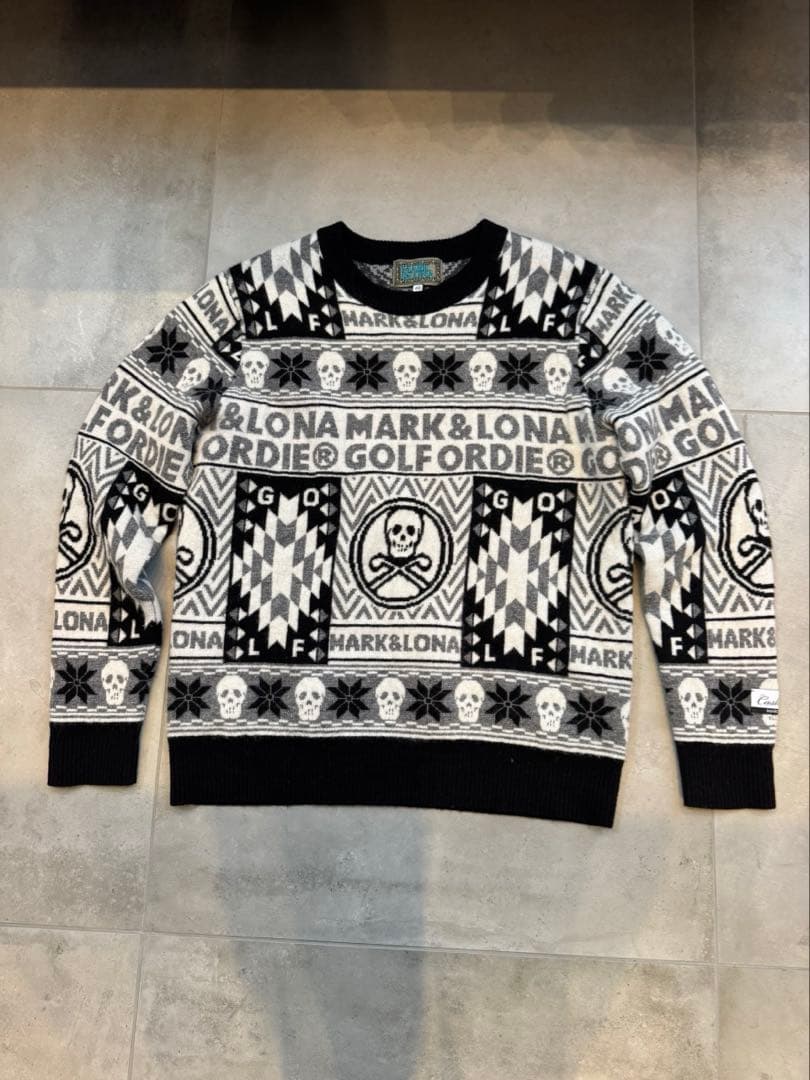 【美品】マークアンドロナ　カシミアニット　48(Ｌ)