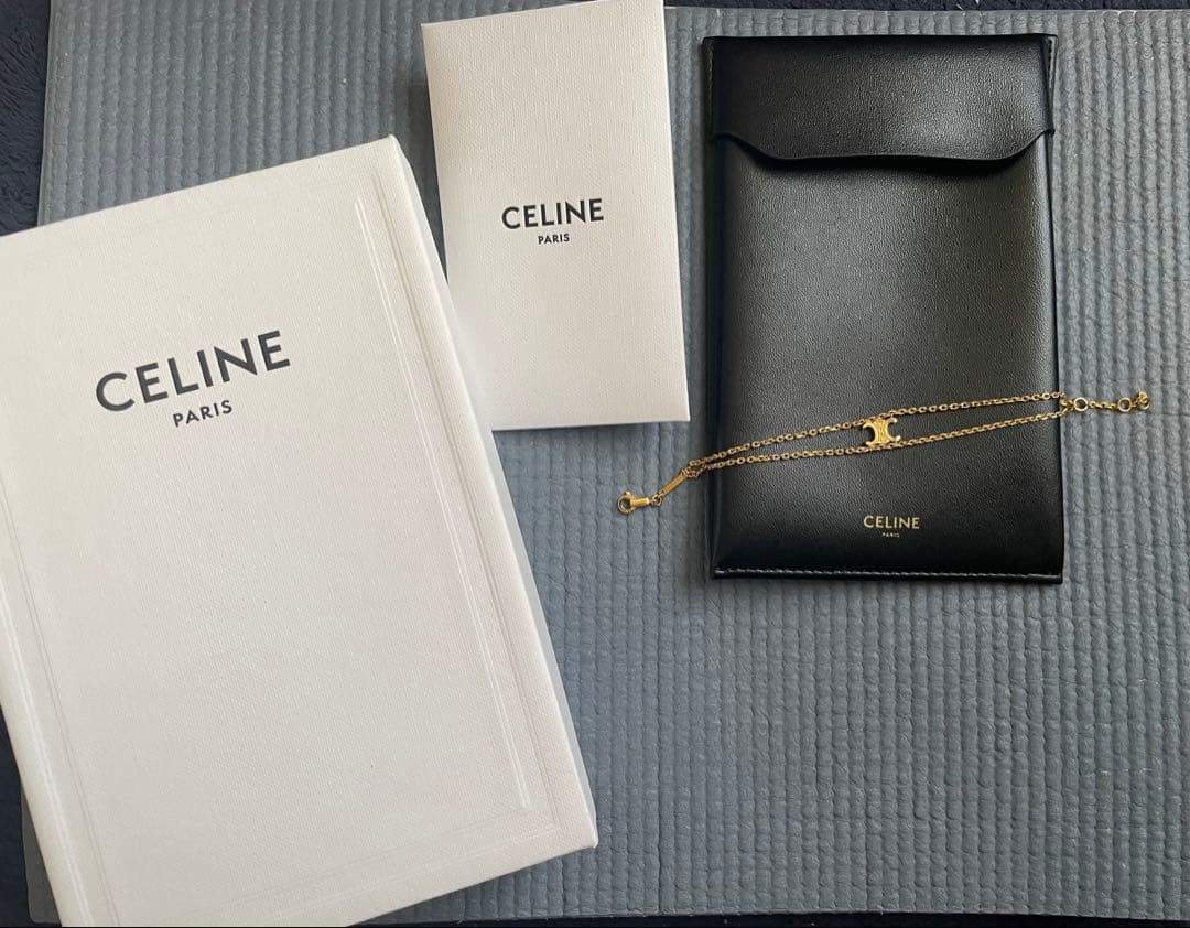 CELINE ゴールド チェーンブレスレット