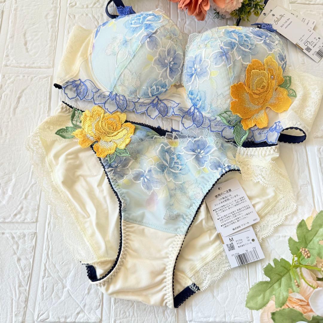 【新品】wacoal サルート 06 ブラ　ショーツセット　C75M OV