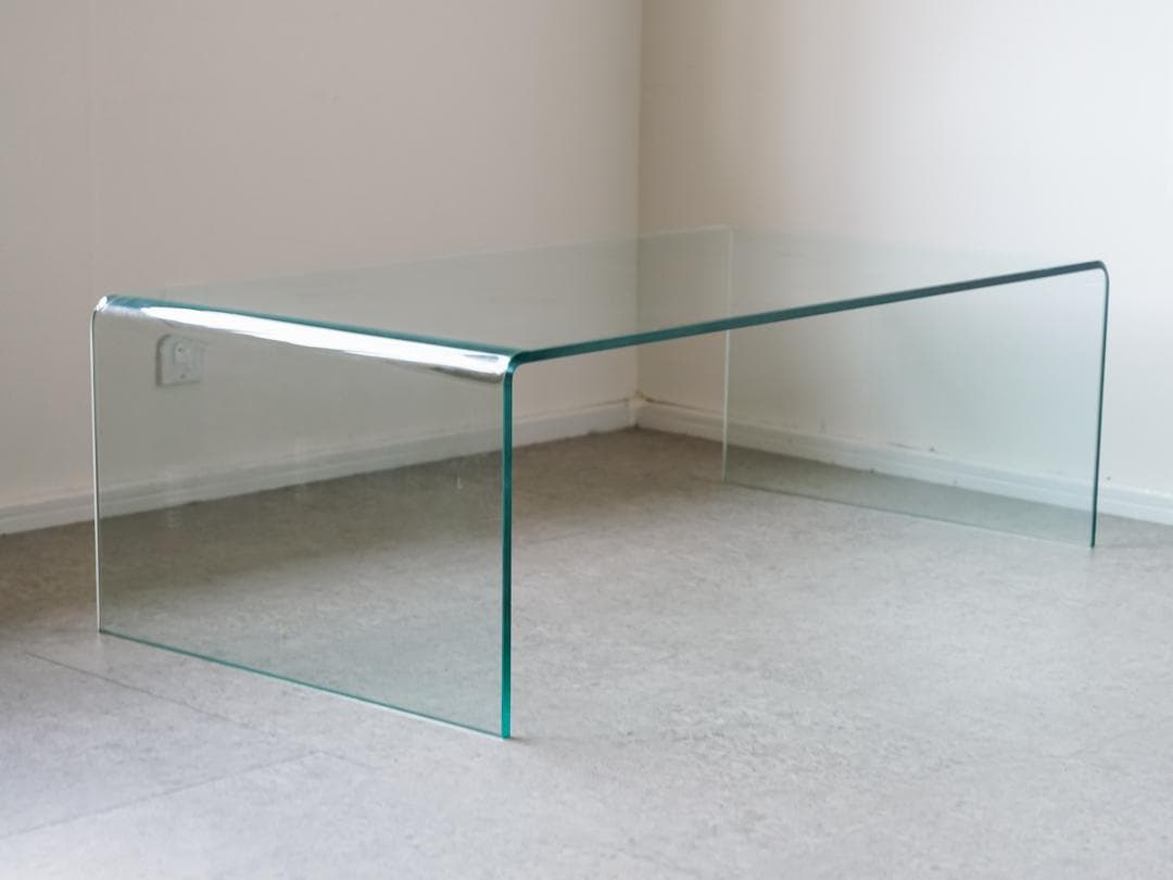 【BG】　SATURN ガラス コーヒーテーブル モダン