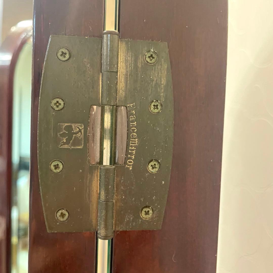 【フランスミラー】三面鏡ドレッサー 化粧台 ドレッサー 鏡台のみ（椅子は別出品）