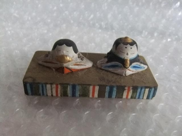 雛人形 骨董品 アンティークな雛 明治 箱無し 小さな雛人形 もしかして松園？