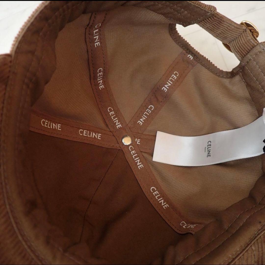 セリーヌ トリオンフコーデュロイ ベースボールキャップ