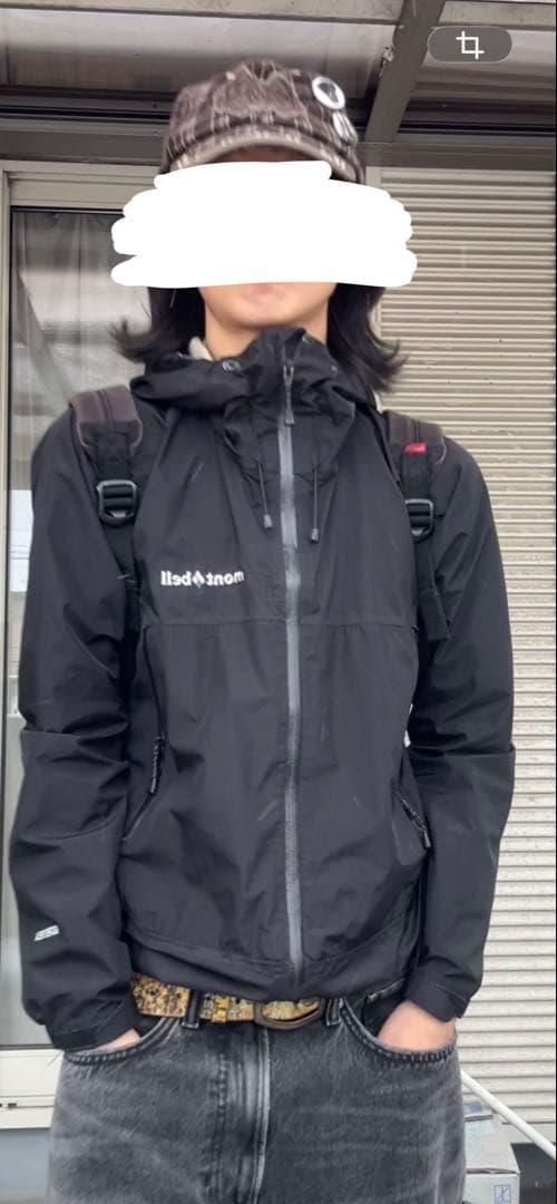 ナイロンジャケット　mont-bell モンベル レインダンサージャケット　黒