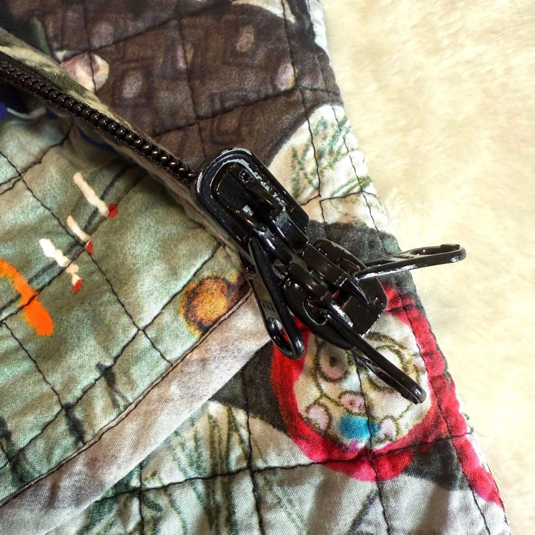 アルベロベロ リバーシブル キルティング フード付き ベスト ぶたさん 2way