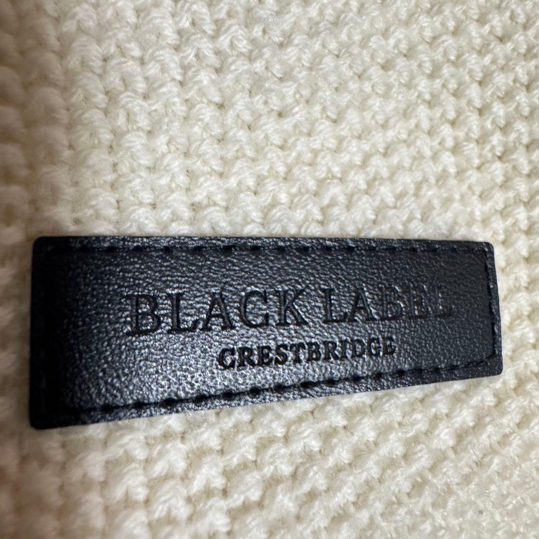 バーバリー ブラックレーベル カーディガン アイボリー クリーム メガチェック