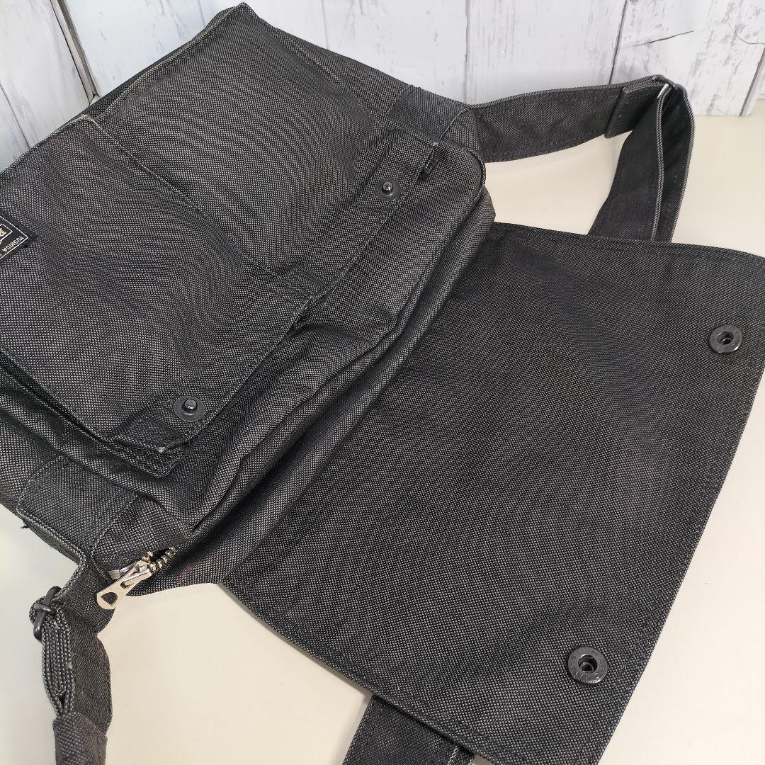 ✨美品✨ ポーター メッセンジャーバッグ スモーキー キャンバス 黒
