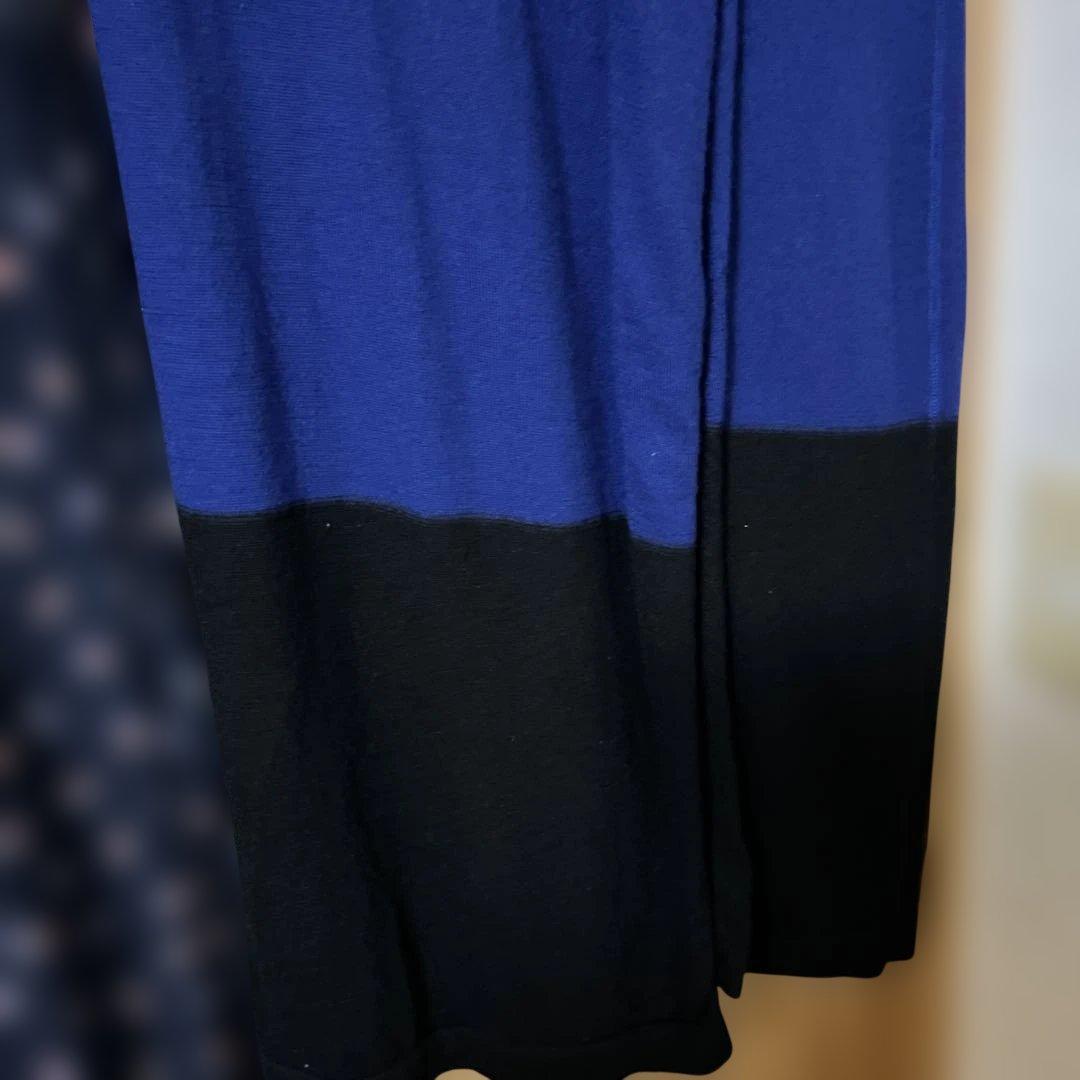専用　ネイビー花柄ロングスリーブと青カーディガンセット
