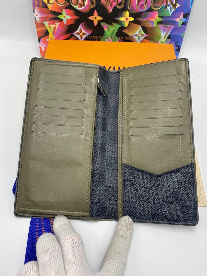 美品‼️ 新型　ルイヴィトン 長財布 ポルトフォイユ ブラザ ダミエグラフィット黒