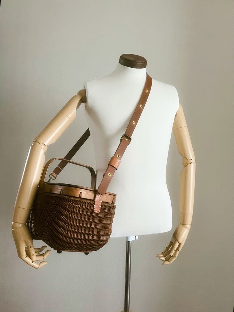 Lさま専用　新品ワンハンドルMサイズ　ダークブラウン　足付き　ショルダーカスタム