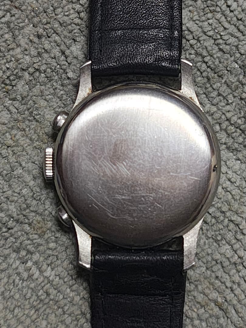 ランデロン　希少コラムホイール式　手巻き クロノグラフ 腕時計