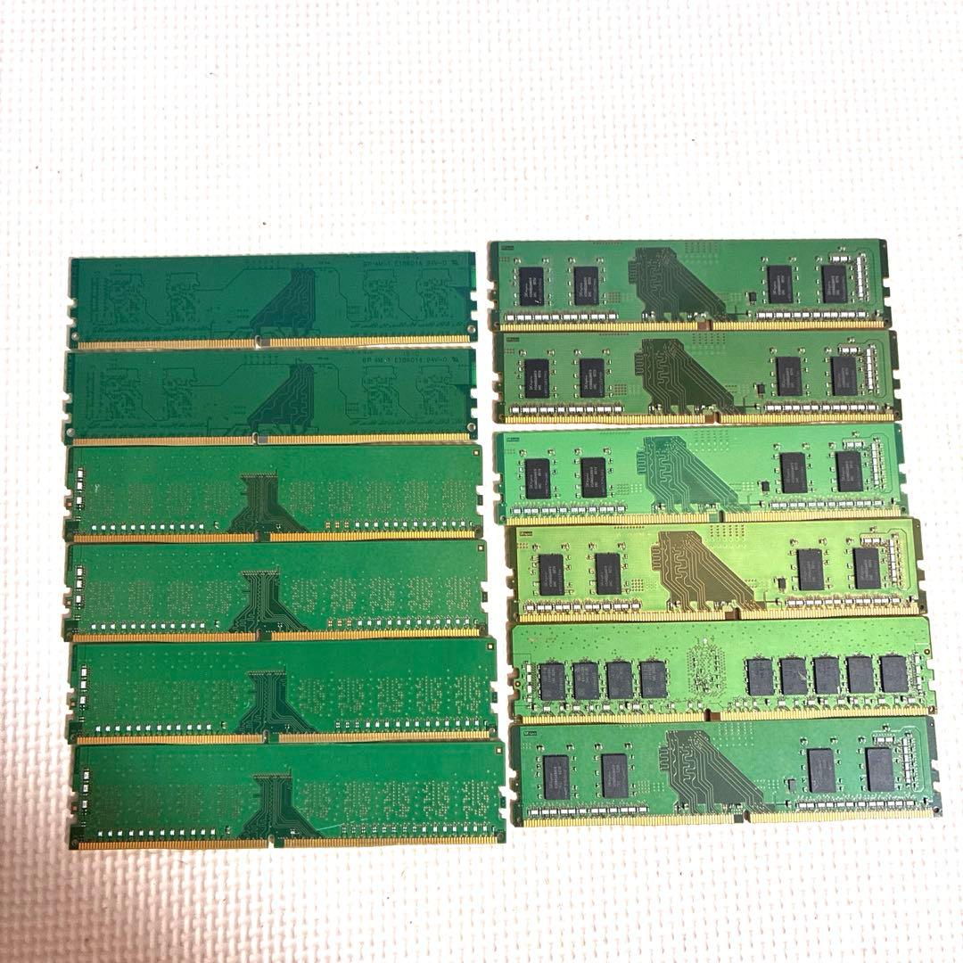 中古動作品デスクトップ用メモリー DDR4 12枚同梱