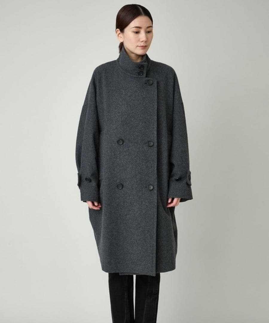 日曜値下げ！Curensologyカレンソロジーメルトンスタンドカラーコート