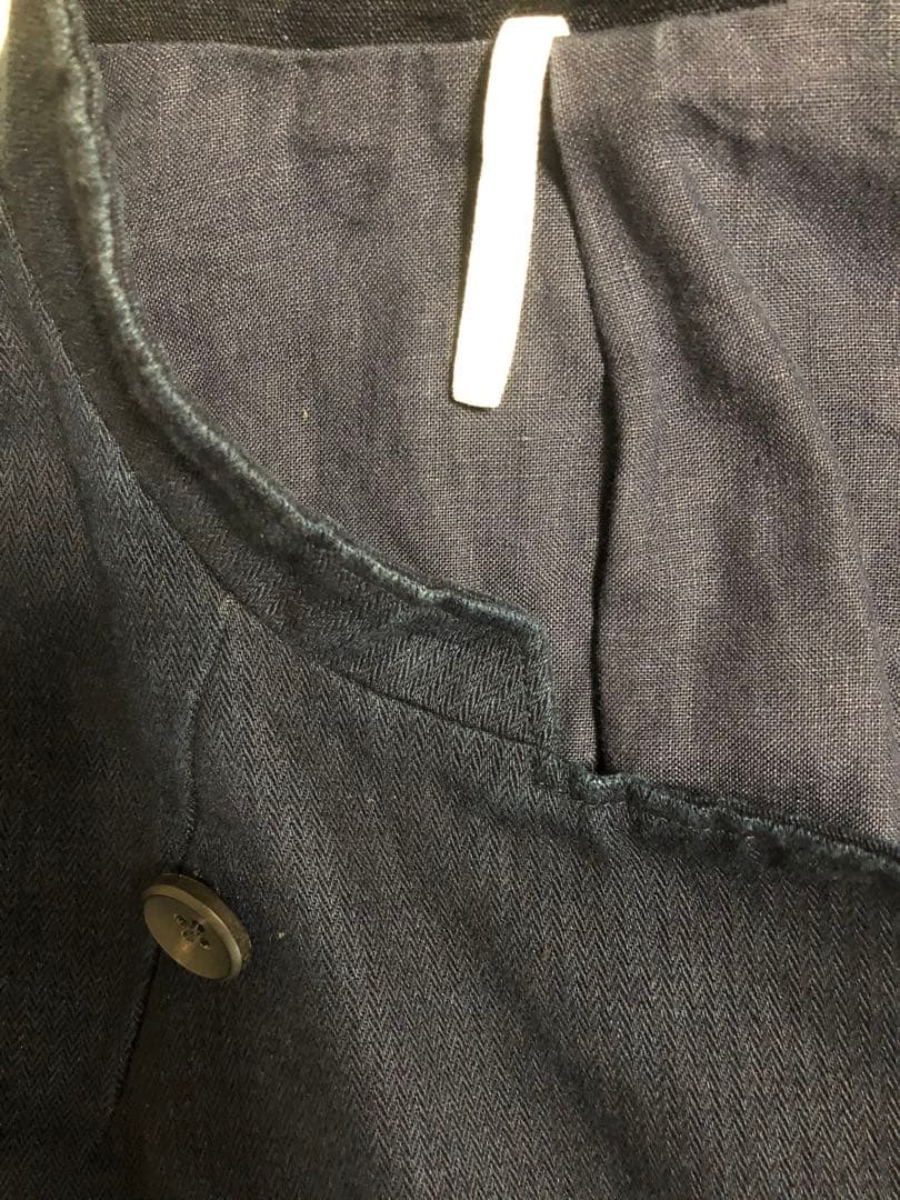 sus-sous コックジャケット　インディゴ　リネン