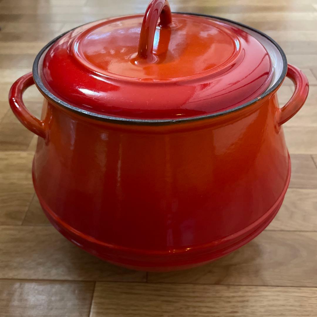 ヴィンテージ　DESCOWARE BELGIUM Flame Bean Pot