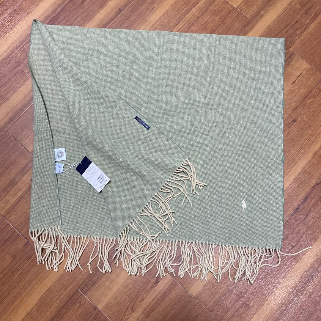 新品 タグ付き ラルフローレン ウールツイード ブランケット 日本製