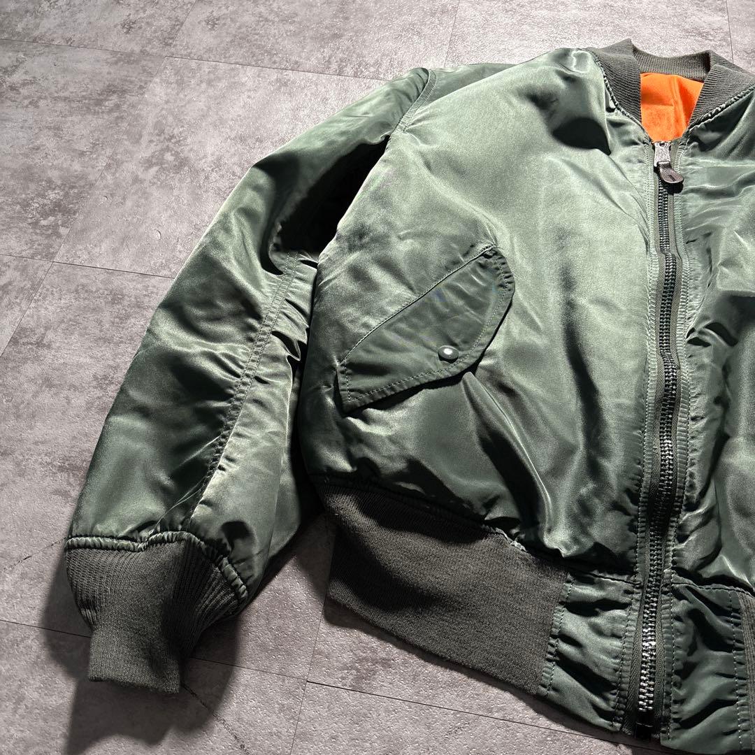 90s USA製　濃緑　alpha ma-1 reversible jkt