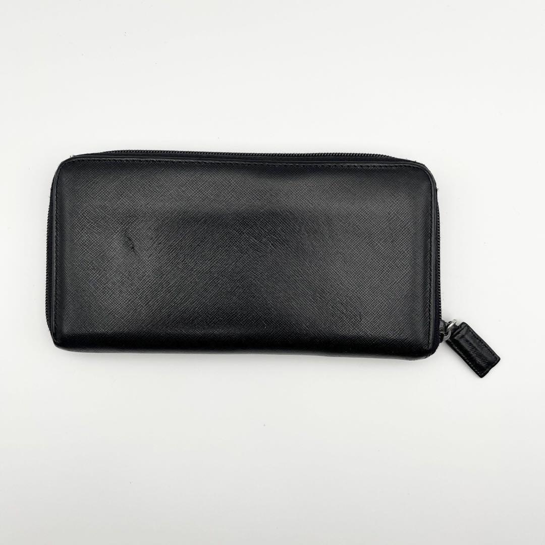 PRADA サフィアーノ ラウンドファスナー 長財布 三角ロゴ プラダ