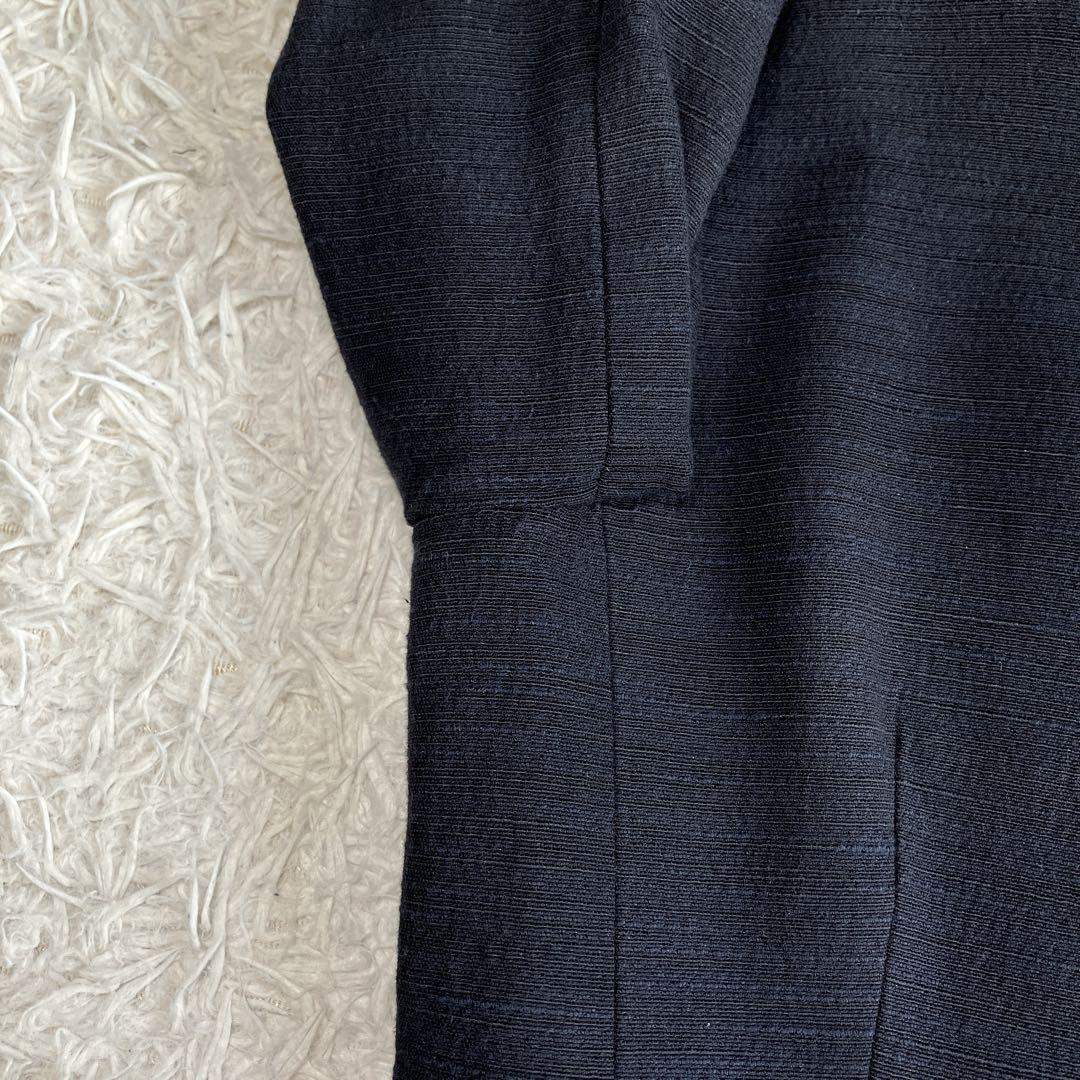 美品 UNITED ARROWS ノーカラージャケット パンツスーツ スラブ36