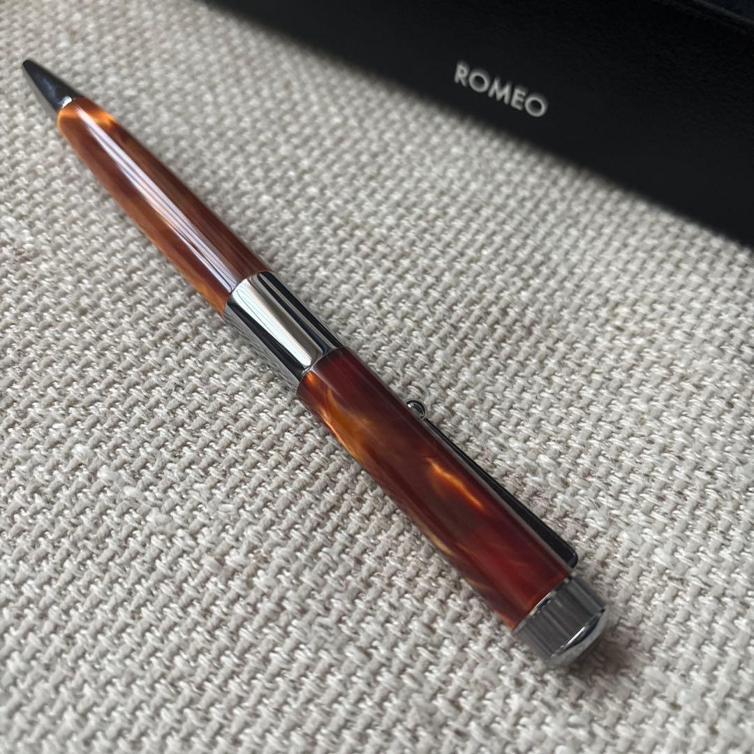 ROMEO ボールペン 本体 ブラウン専用ケース付きお安く設定中‼️