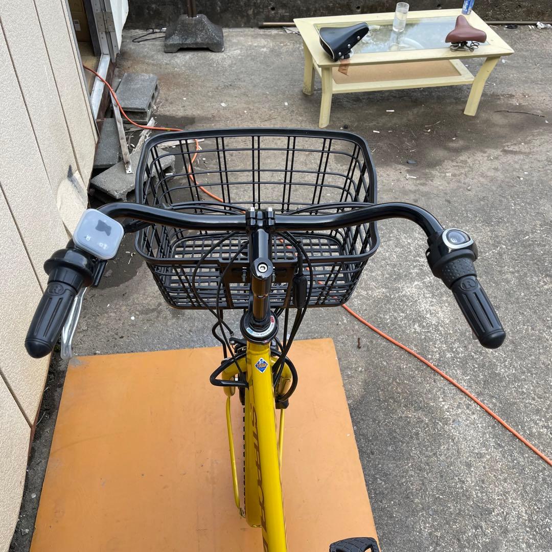みっちゃん　 電動アシスト自転車　ブリヂストン　マスタードイエロー