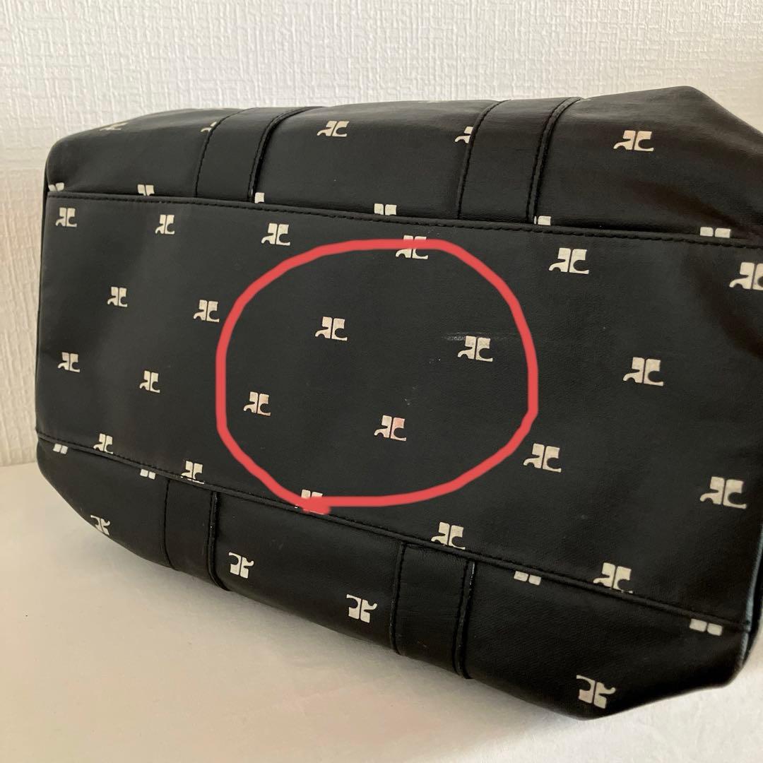 クレージュ/ボストンバッグ ロゴ総プリント