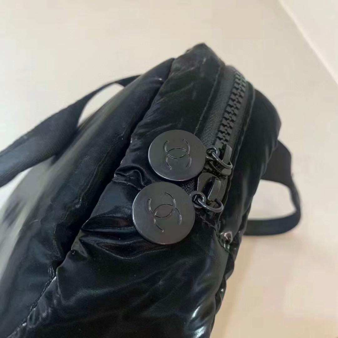 シャネル 化粧ポーチ ソフトクッションポーチ ノーベルティ 大容量 白黒 セット