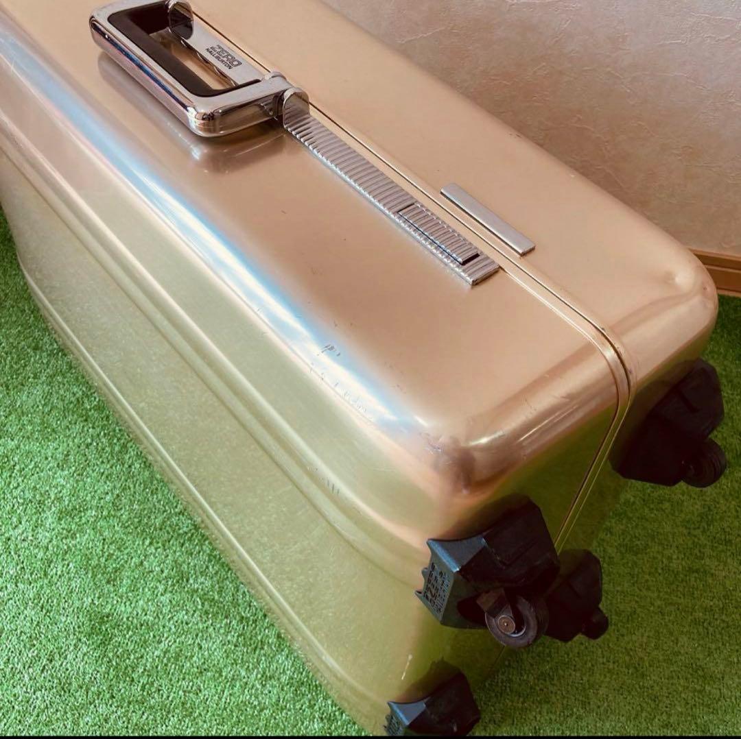 希少 ゼロハリバートン ヴィンテージ　アルミ シャンパンゴールド スーツケース