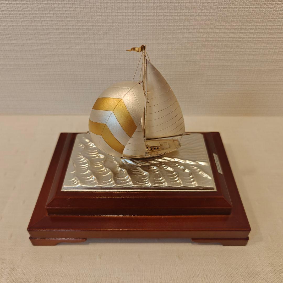銀製　武比古　ヨット　置物　美品　SILVER 985 船
