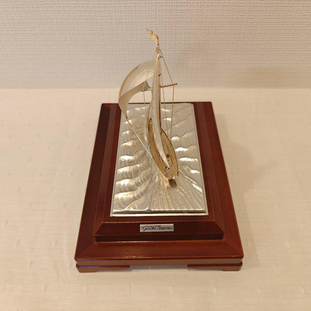 銀製　武比古　ヨット　置物　美品　SILVER 985 船