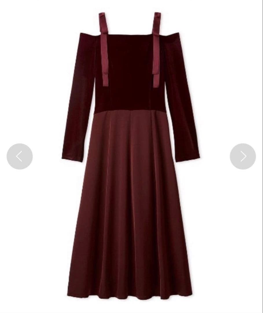 フレイアイディー　FRAY I.D リボンショルダードレス 【完売品】　最安値