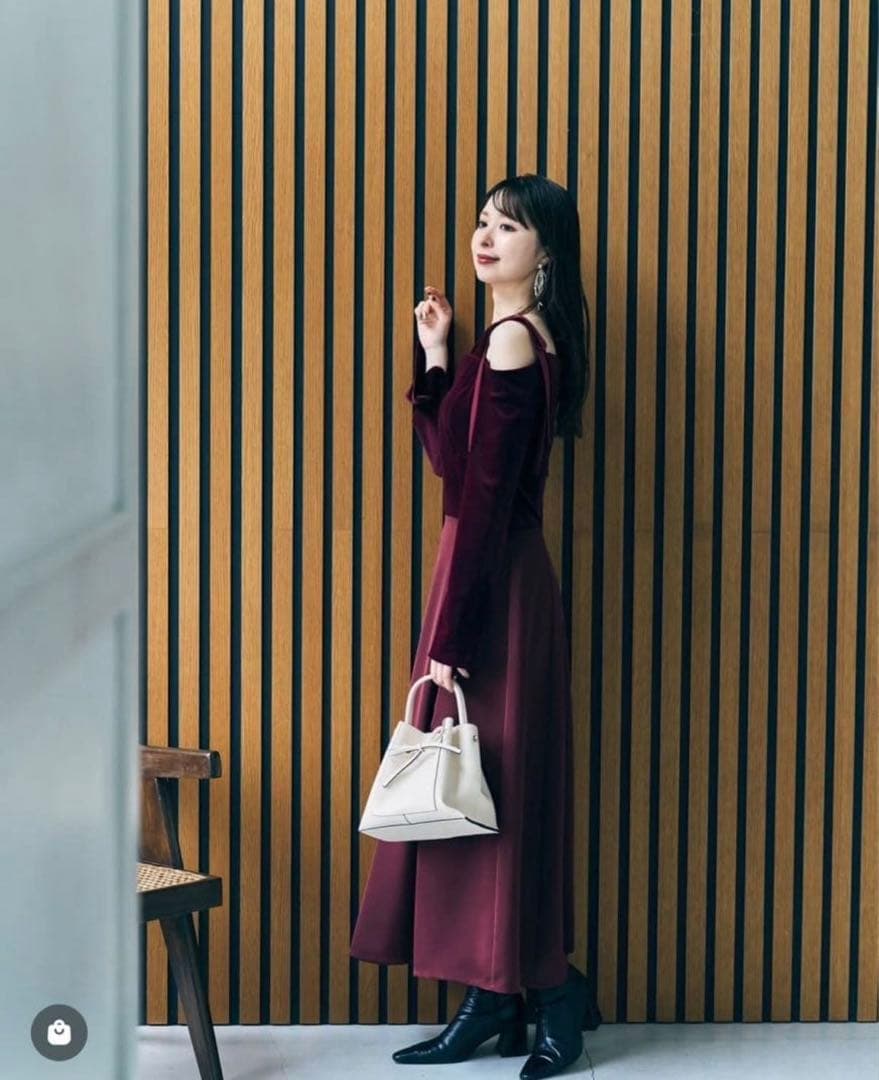 フレイアイディー　FRAY I.D リボンショルダードレス 【完売品】　最安値