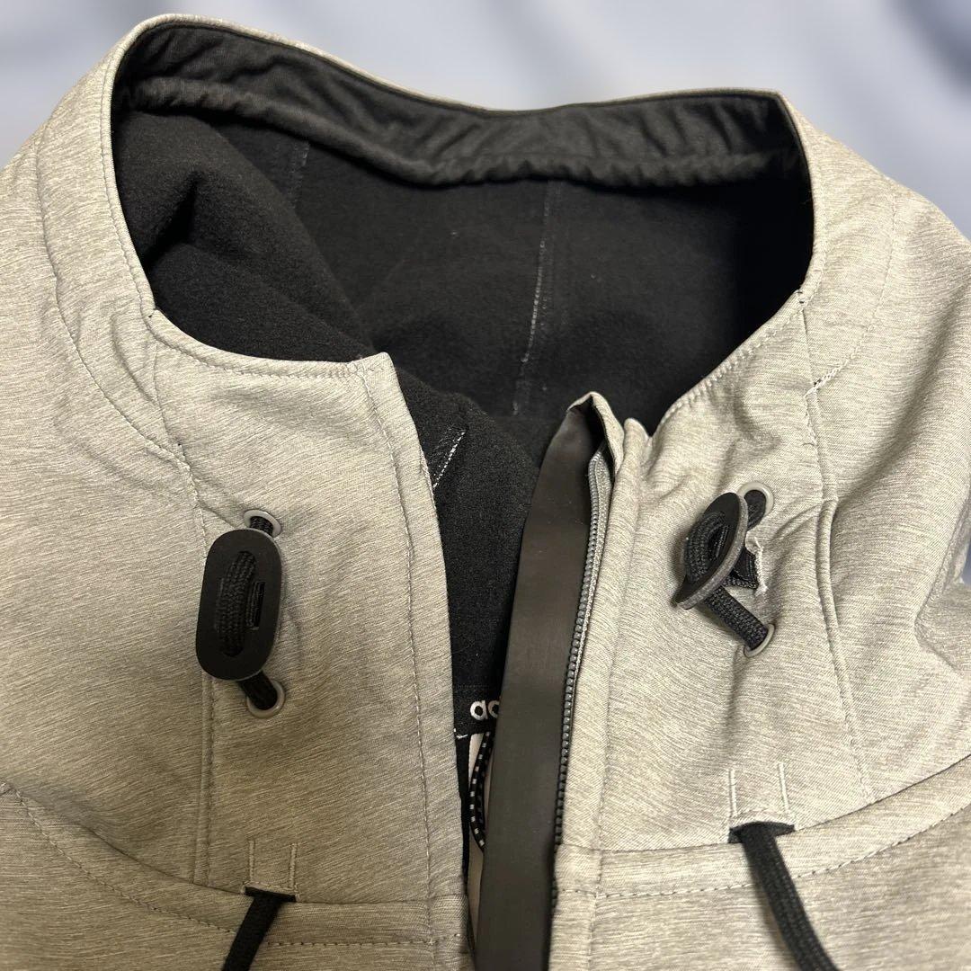 adidas スノーボードウェア フード付きXLサイズ グレー