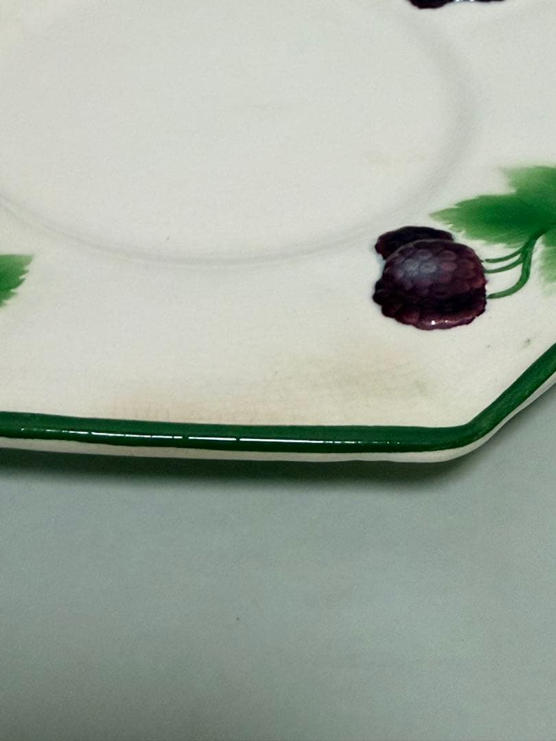 ビレロイ＆ボッホ、アンティーク、ファイアンス焼きケーキ皿、3枚セット