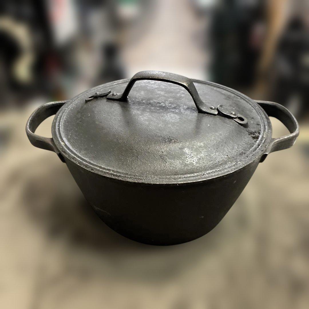 南部鉄器　盛栄堂　両手鍋　24cmD13 整理番号A15