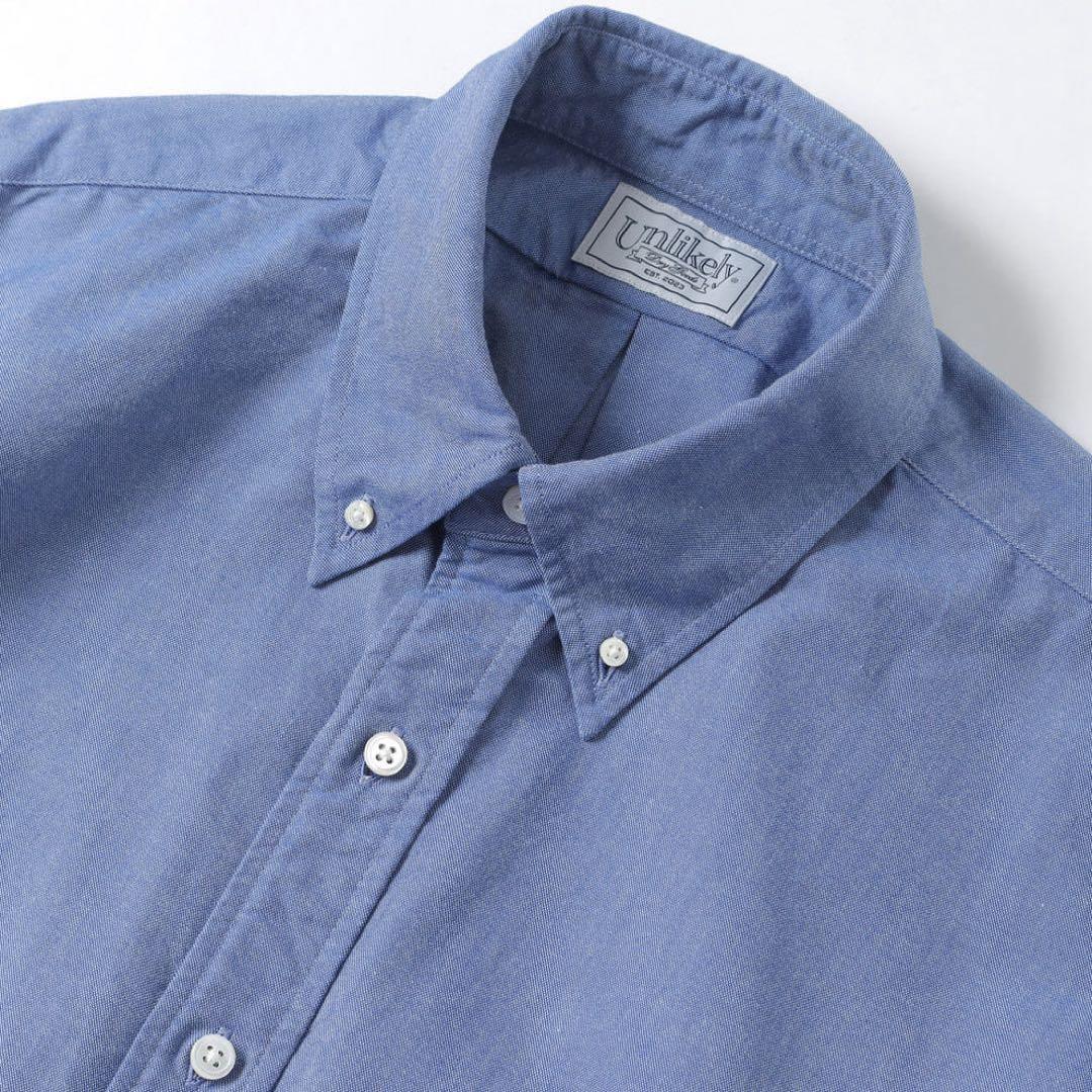 Unlikely Button Down Shirts L オックスフォード 青