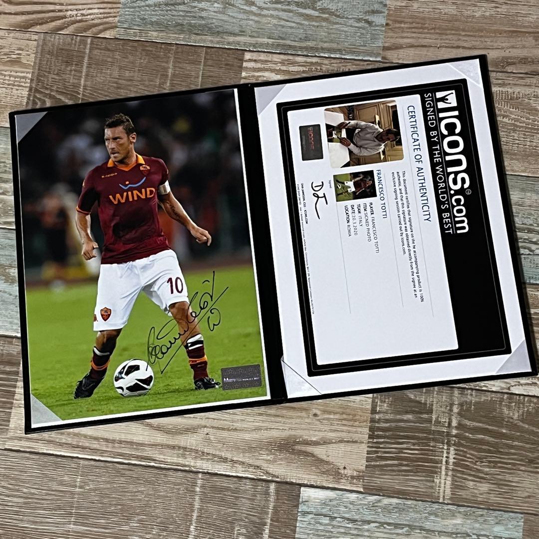 ICONS ローマ トッティ 直筆サインフォト アルバム イタリア代表