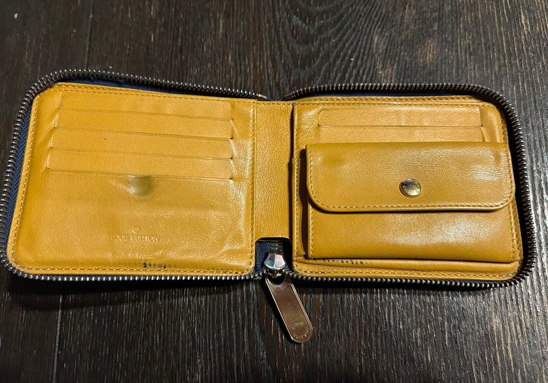 ヴィトン　ルイ・ヴィトン　デニム　財布　ジッピー　二つ折り　LV ジャンク