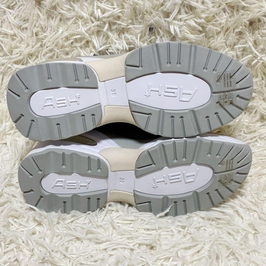 【未使用】✨ ASH アッシュ メッシュスニーカー 厚底 ピンク サイズ39