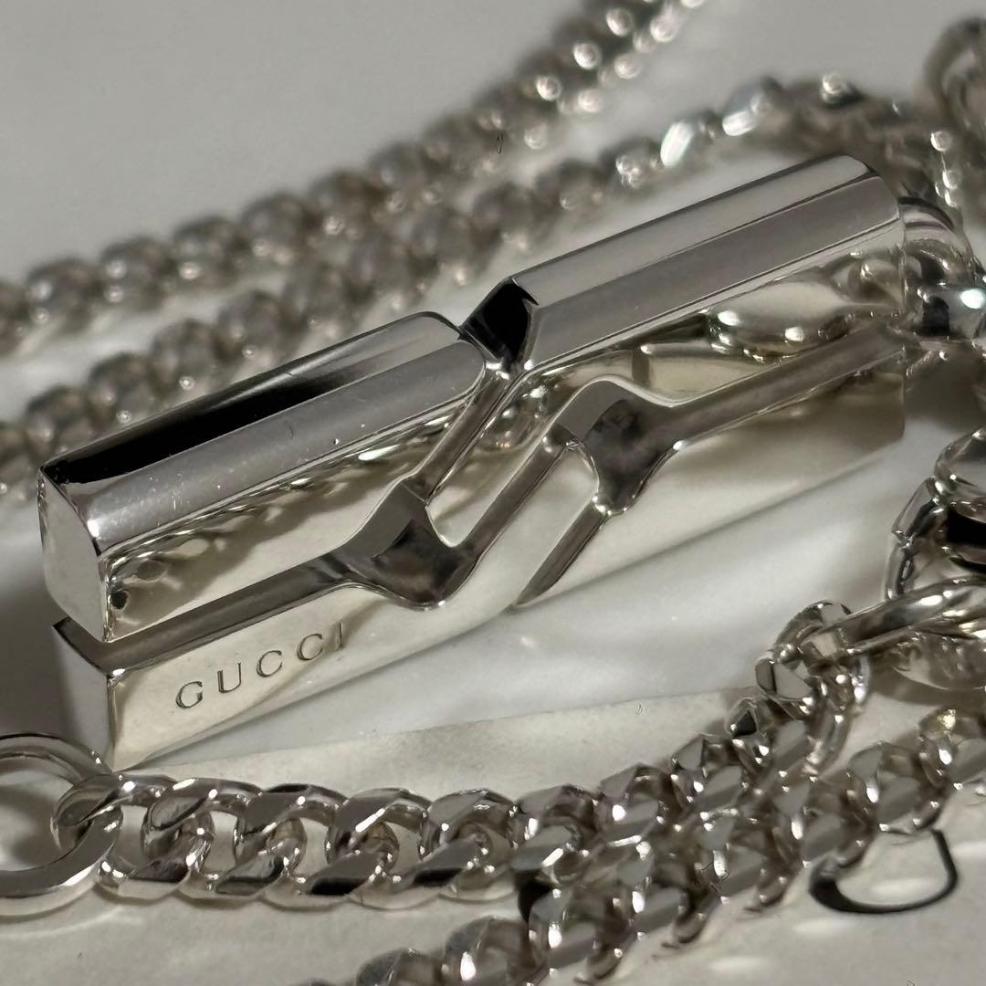 GUCCI 新品同様品　ノットネックレス　インフィニティ　喜平チェーン　極美品