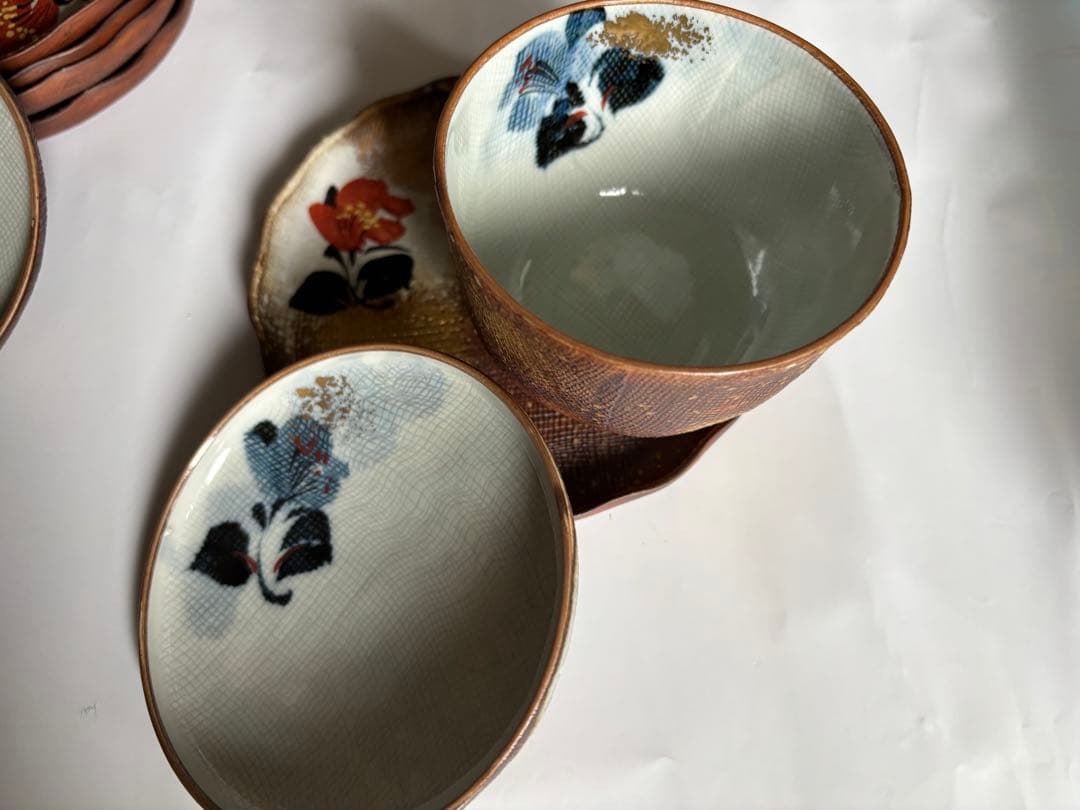 和風　デミタス　蓋付き湯呑み　菓子鉢