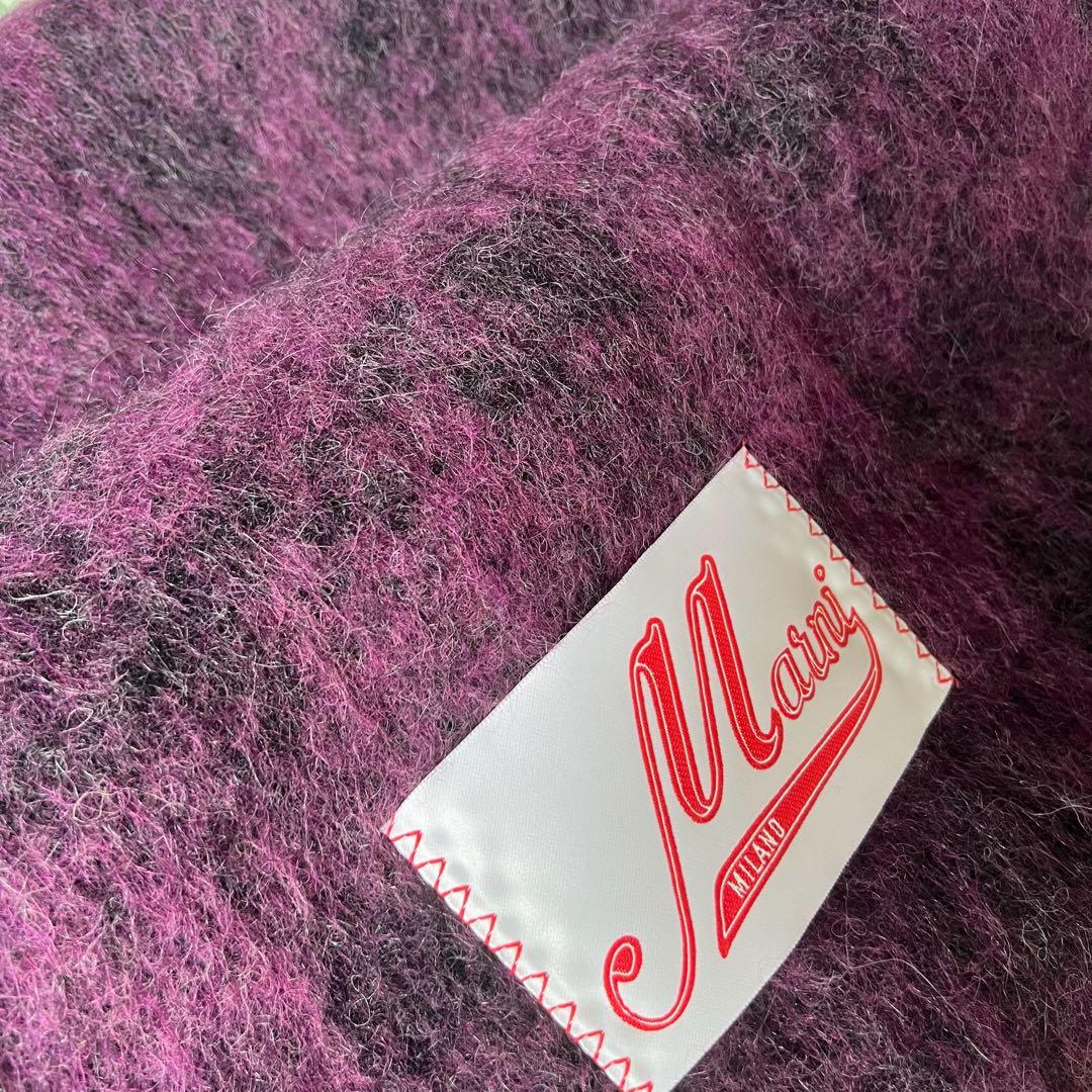 [未使用] 高級MARNI マルニ　超大判ウール　モヘア　マフラー　大人気　‼️