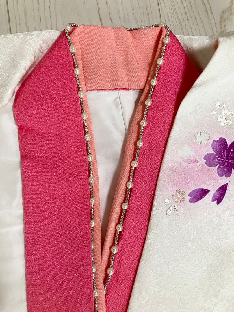 【再値下げ】振袖フルセット 花柄 ピンク系 白系